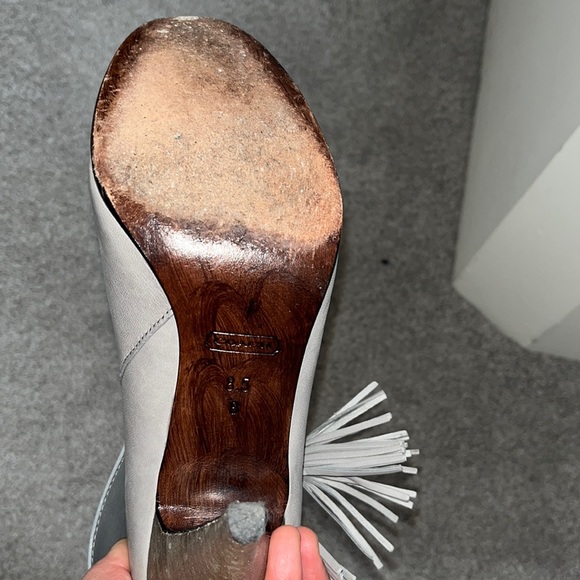 Coach grey leather ankle boots 8.5 US - Picture 3 of 3